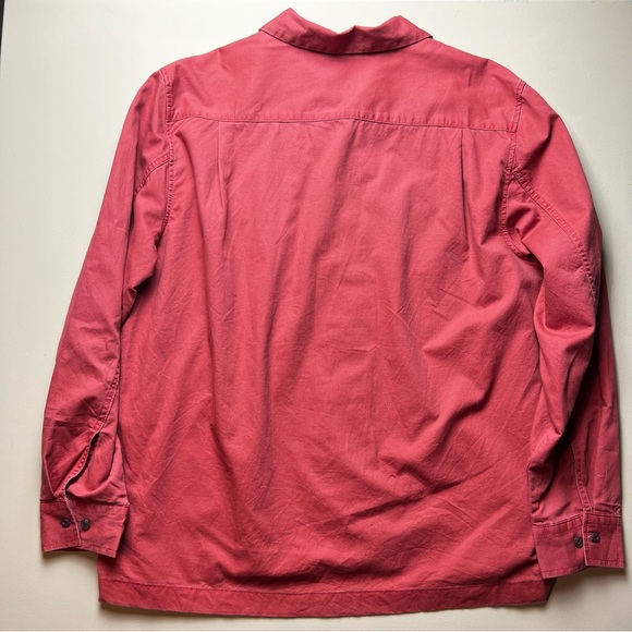 🌟5/$20🌟 Lands End Large mens shirt faded style burnt orange - Picture 2 of 9